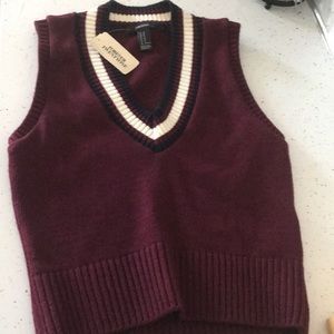 Burgundy Sweater Vest